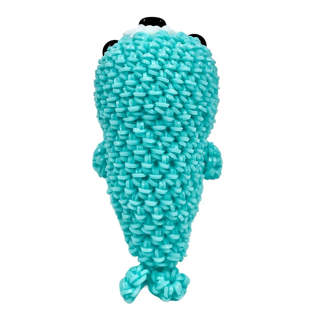 Loomigurumi Kawaii Turquoise Seal Handmade With Love Blue Green - Picture 5 of 10